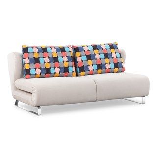 Conic Cement Grey Upholstery Sofa Sleeper