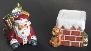 Portmeirion Christmas Story Stacking Figure Salt & Pepper Set, Fine China Dinner