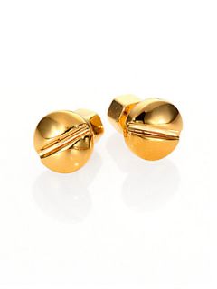 Marc by Marc Jacobs Screw Stud Earrings/Goldtone   Gold