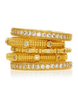 Eternity Band Stackable Rings, Set of 5