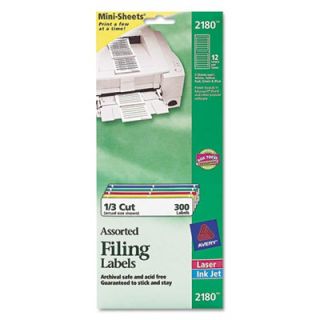 Avery File Folder Labels on Mini Sheets