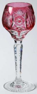 Nachtmann Traube Red  Cordial Glass   Red Cut Bowl