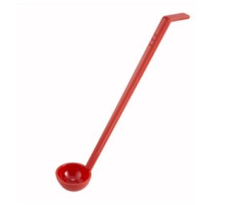 Winco 1 oz Ladle, 13 in Long, 1 Piece, Polycarbonate, Red