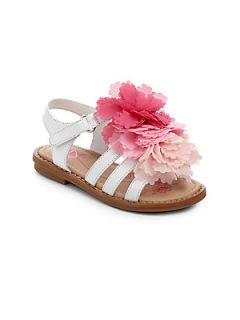 Flowers by Zoe Toddlers & Kids Beth Flower Sandals   White
