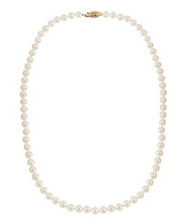 White Akoya Pearl Necklace, 20L