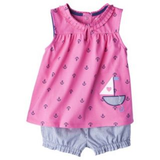 Just One YouMade by Carters Newborn Girls 2 Piece Set   Pink/Light Blue 3 M