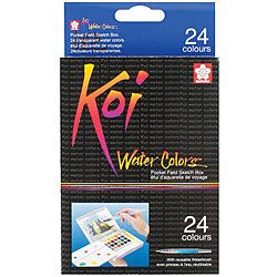 Koi 24 color Water Color Field Sketch Kit