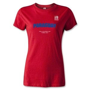 FIFA U 20 World Cup 2013 Womens Paraguay T Shirt (Red)