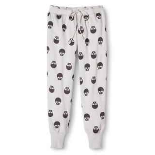 PJ Couture Pajama Pant   Grey Skulls L