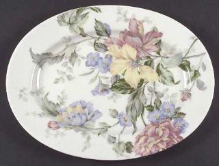 Oscar De La Renta English Tapestry 14 Oval Serving Platter, Fine China Dinnerwa