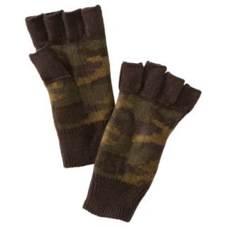 Mossimo Supply Co. Mens Knit Fingerless Gloves   Green Camo