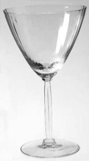 Fostoria Elegance Water Goblet   Stem #6064 1/2, Rib Optic
