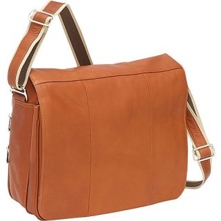 Expandable Laptop Messenger Bag   Saddle