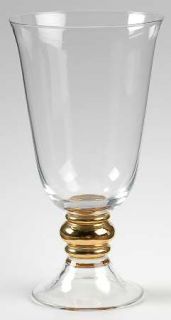 Dansk Tiberon Metallics All Purpose Beverage   Clear Bowl&Foot,Gold Or Silver St