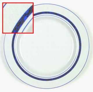 Dansk New Scandia Dinner Plate, Fine China Dinnerware   Raised Lattice, Blue Ban