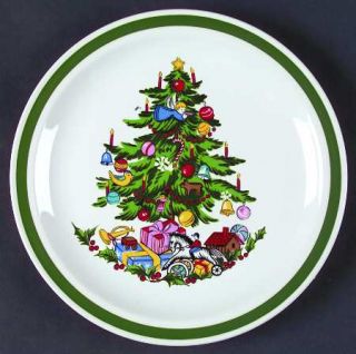 International Noel (Band 1/8From Edge) Salad Plate, Fine China Dinnerware   Gre