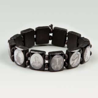 Saints Bracelet Black/White One Size For Men 159927125